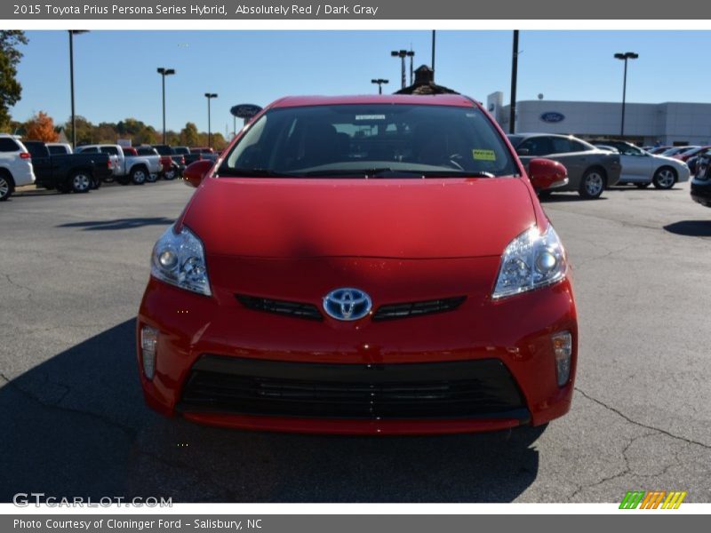 Absolutely Red / Dark Gray 2015 Toyota Prius Persona Series Hybrid