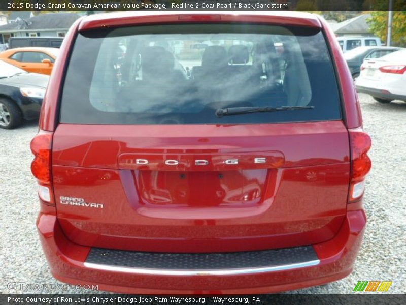 Redline 2 Coat Pearl / Black/Sandstorm 2015 Dodge Grand Caravan American Value Package