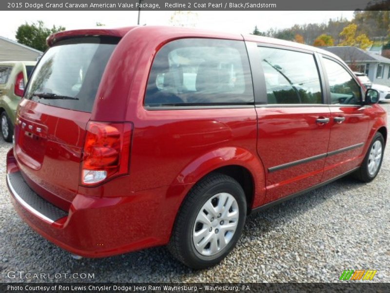 Redline 2 Coat Pearl / Black/Sandstorm 2015 Dodge Grand Caravan American Value Package