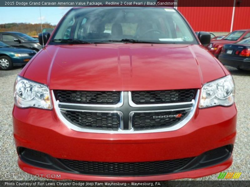 Redline 2 Coat Pearl / Black/Sandstorm 2015 Dodge Grand Caravan American Value Package