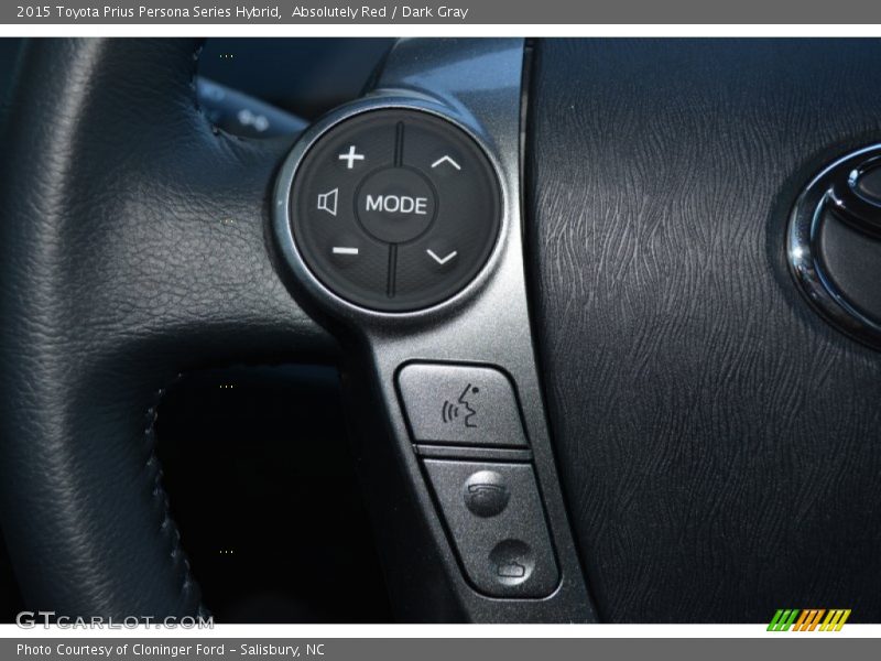Controls of 2015 Prius Persona Series Hybrid