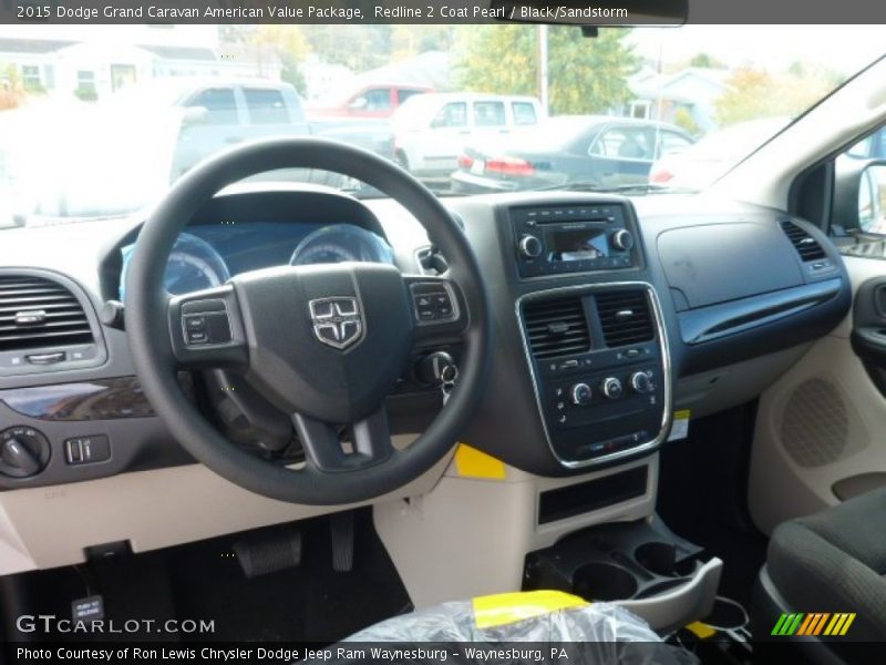 Redline 2 Coat Pearl / Black/Sandstorm 2015 Dodge Grand Caravan American Value Package