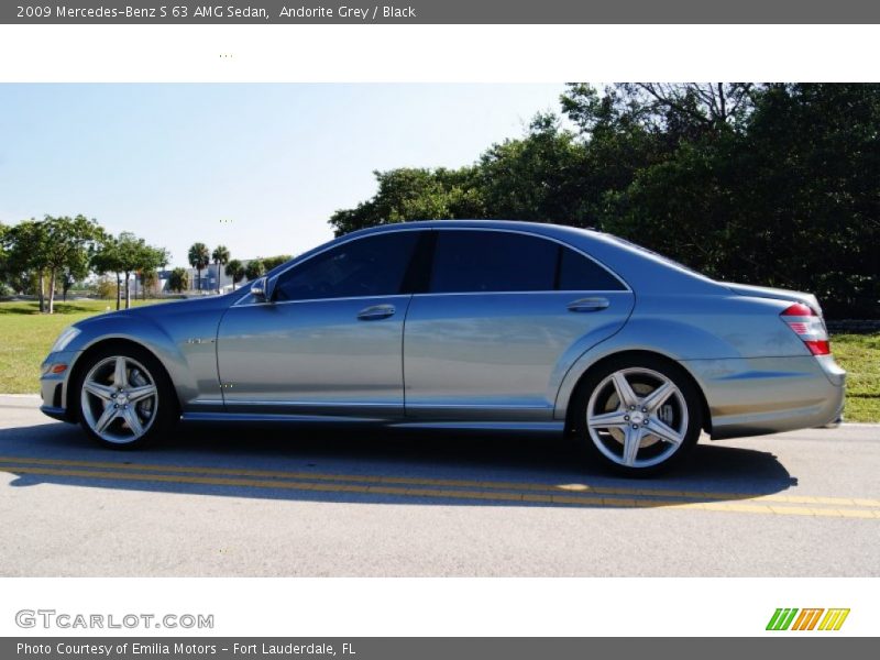 Andorite Grey / Black 2009 Mercedes-Benz S 63 AMG Sedan