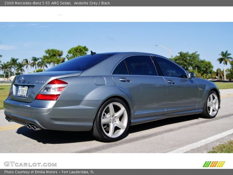 Andorite Grey / Black 2009 Mercedes-Benz S 63 AMG Sedan