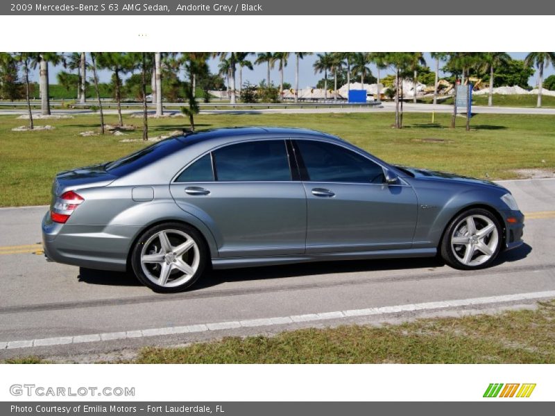 Andorite Grey / Black 2009 Mercedes-Benz S 63 AMG Sedan