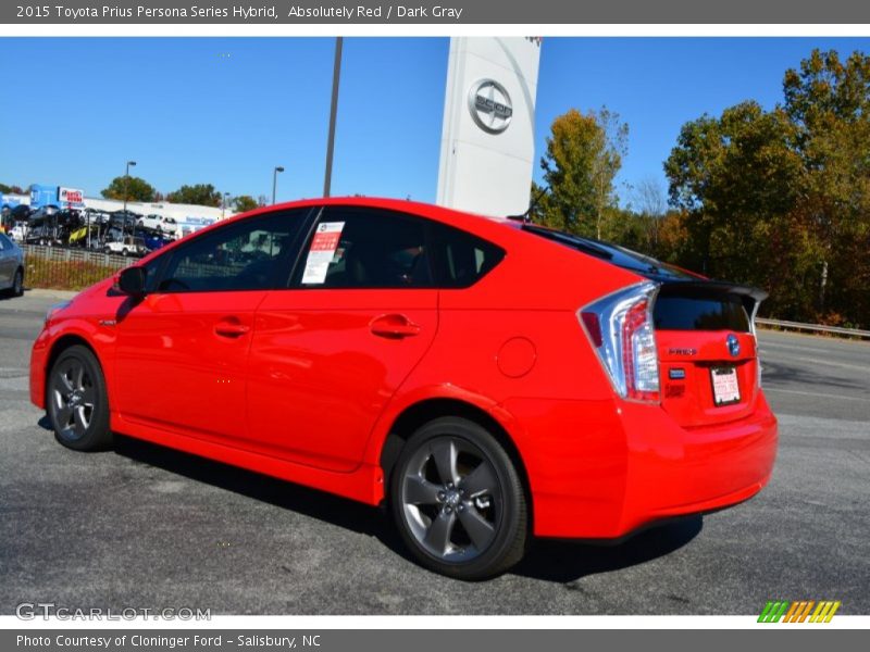 Absolutely Red / Dark Gray 2015 Toyota Prius Persona Series Hybrid