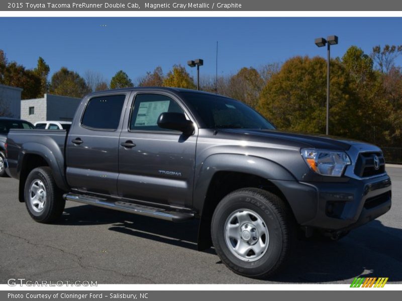Magnetic Gray Metallic / Graphite 2015 Toyota Tacoma PreRunner Double Cab