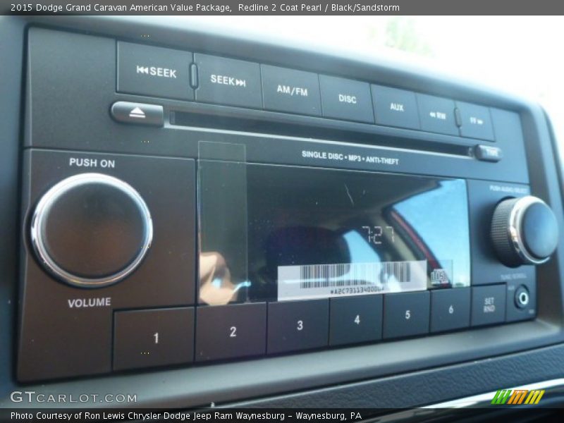 Audio System of 2015 Grand Caravan American Value Package