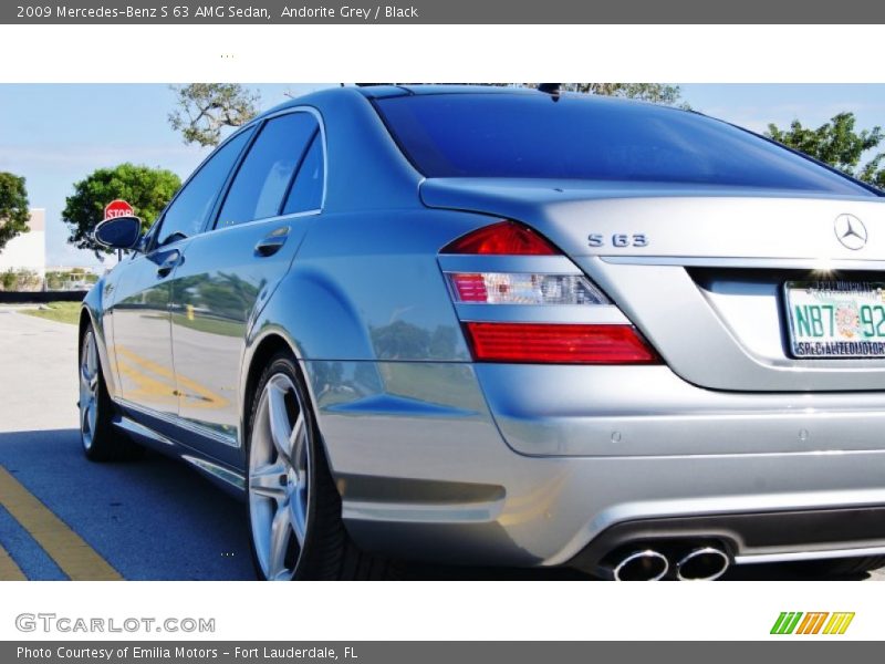 Andorite Grey / Black 2009 Mercedes-Benz S 63 AMG Sedan