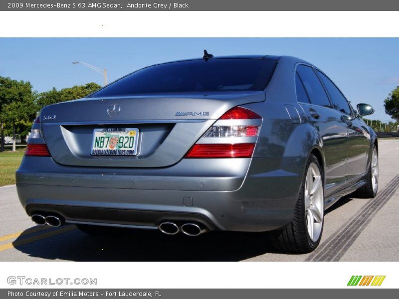 Andorite Grey / Black 2009 Mercedes-Benz S 63 AMG Sedan