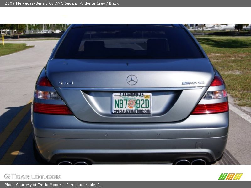 Andorite Grey / Black 2009 Mercedes-Benz S 63 AMG Sedan