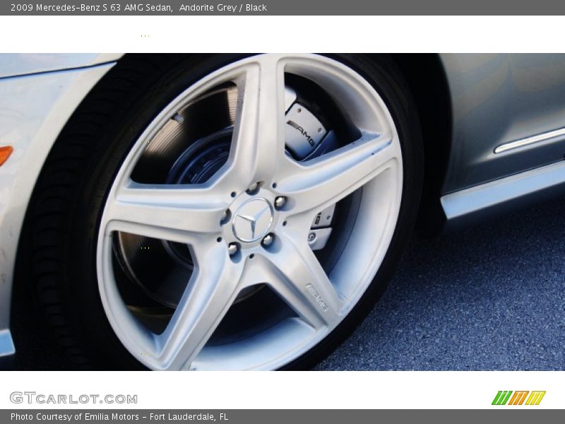Andorite Grey / Black 2009 Mercedes-Benz S 63 AMG Sedan
