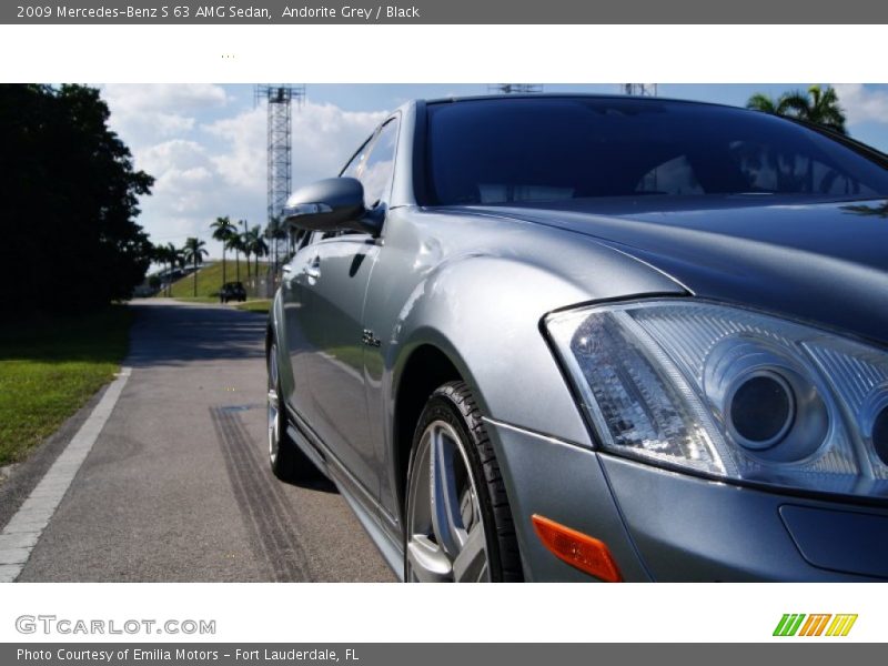 Andorite Grey / Black 2009 Mercedes-Benz S 63 AMG Sedan