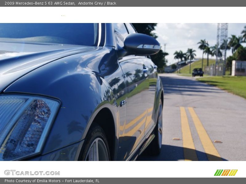 Andorite Grey / Black 2009 Mercedes-Benz S 63 AMG Sedan