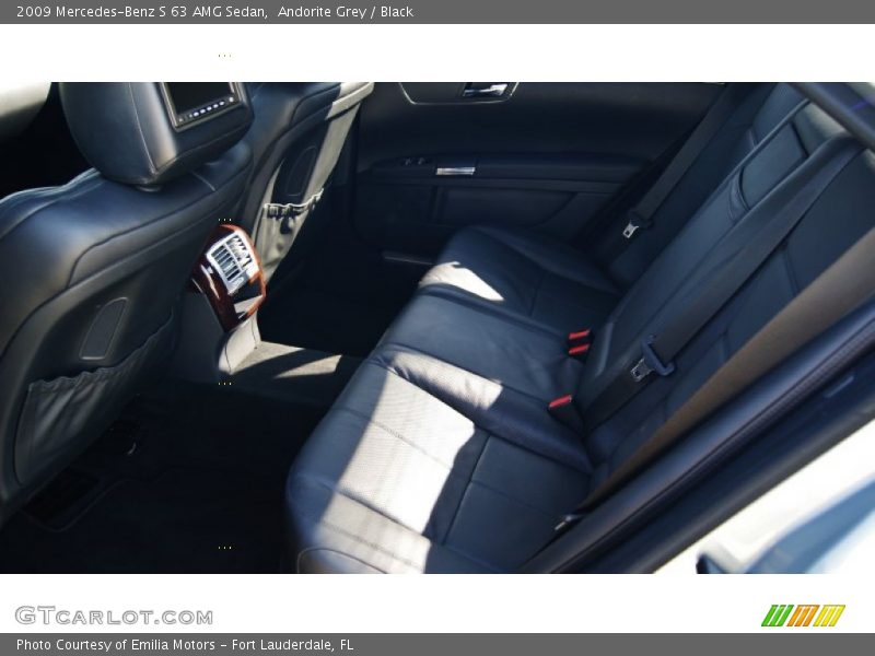 Rear Seat of 2009 S 63 AMG Sedan