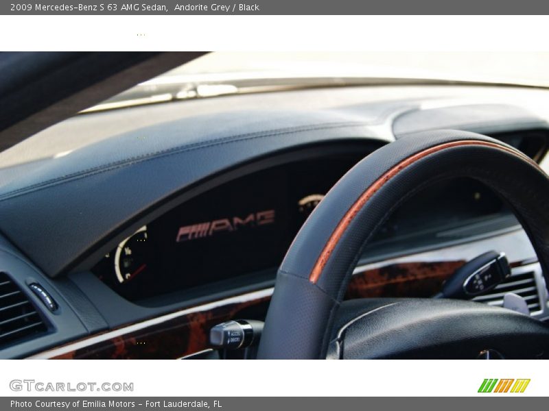 Andorite Grey / Black 2009 Mercedes-Benz S 63 AMG Sedan