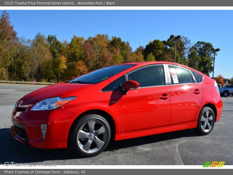 Absolutely Red / Black 2015 Toyota Prius Persona Series Hybrid