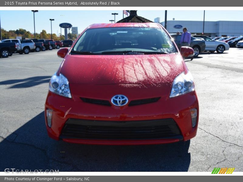 Absolutely Red / Black 2015 Toyota Prius Persona Series Hybrid