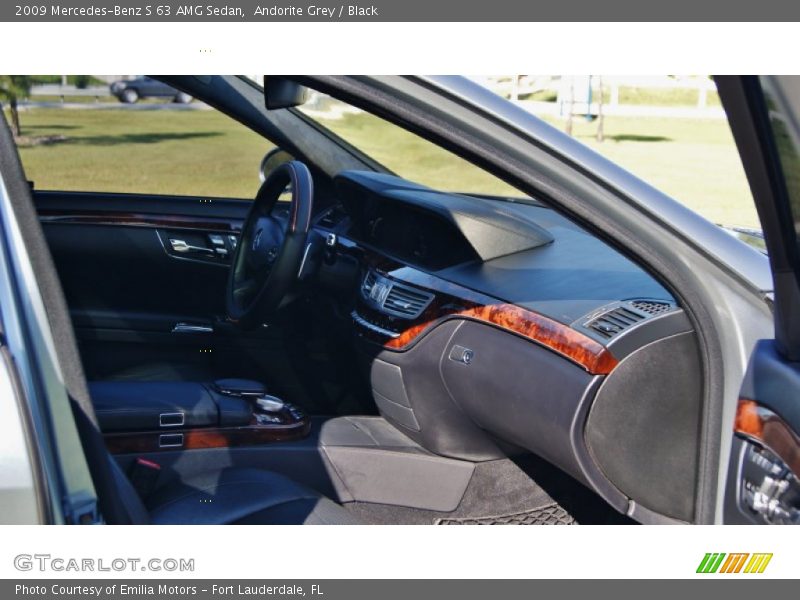 Andorite Grey / Black 2009 Mercedes-Benz S 63 AMG Sedan
