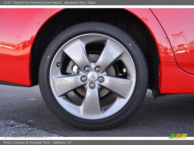 Absolutely Red / Black 2015 Toyota Prius Persona Series Hybrid