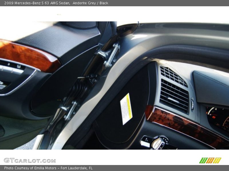 Andorite Grey / Black 2009 Mercedes-Benz S 63 AMG Sedan