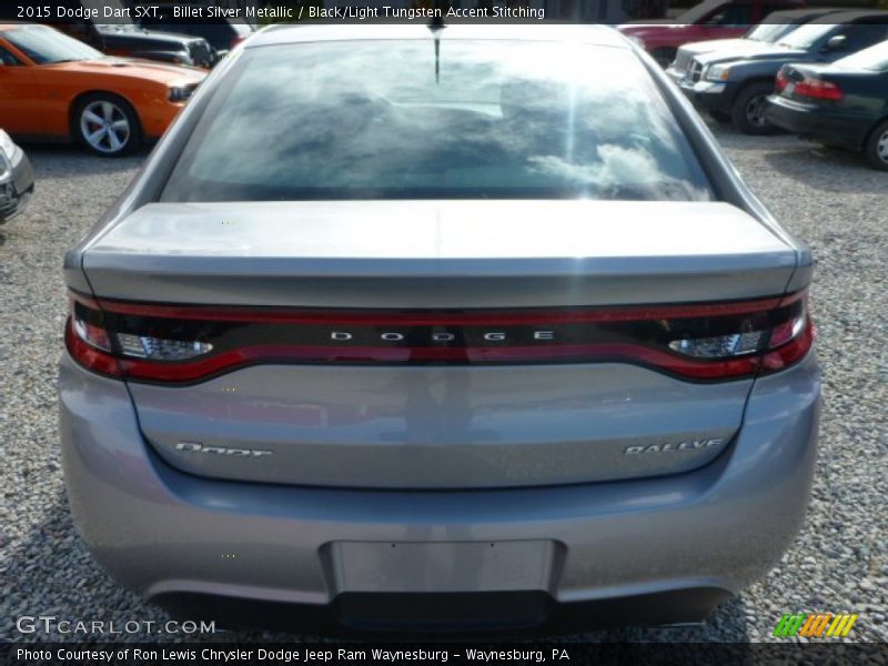Billet Silver Metallic / Black/Light Tungsten Accent Stitching 2015 Dodge Dart SXT