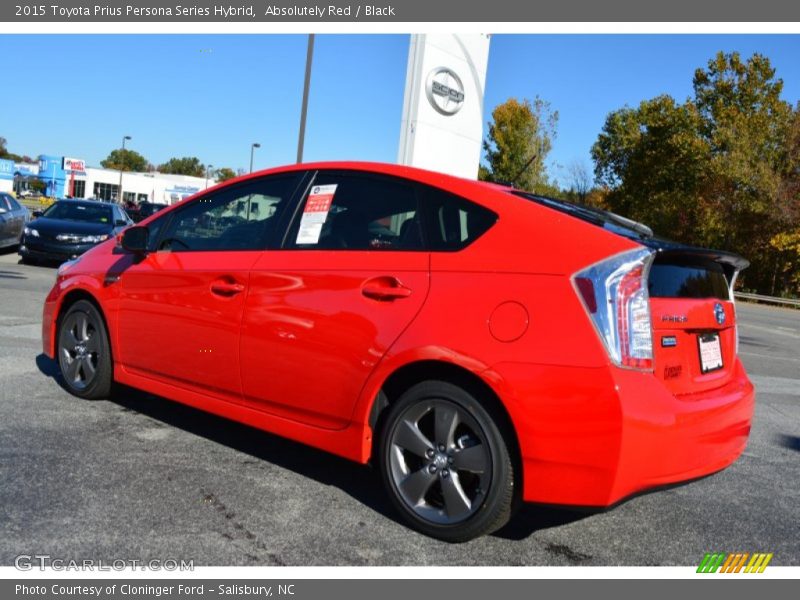 Absolutely Red / Black 2015 Toyota Prius Persona Series Hybrid