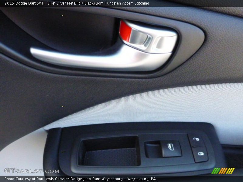 Billet Silver Metallic / Black/Light Tungsten Accent Stitching 2015 Dodge Dart SXT