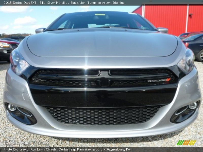 Billet Silver Metallic / Black/Light Tungsten Accent Stitching 2015 Dodge Dart SXT