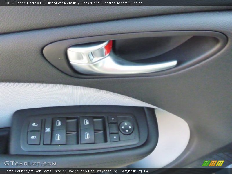 Billet Silver Metallic / Black/Light Tungsten Accent Stitching 2015 Dodge Dart SXT
