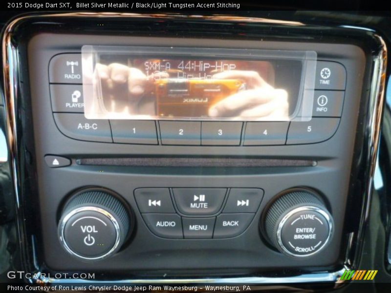 Billet Silver Metallic / Black/Light Tungsten Accent Stitching 2015 Dodge Dart SXT