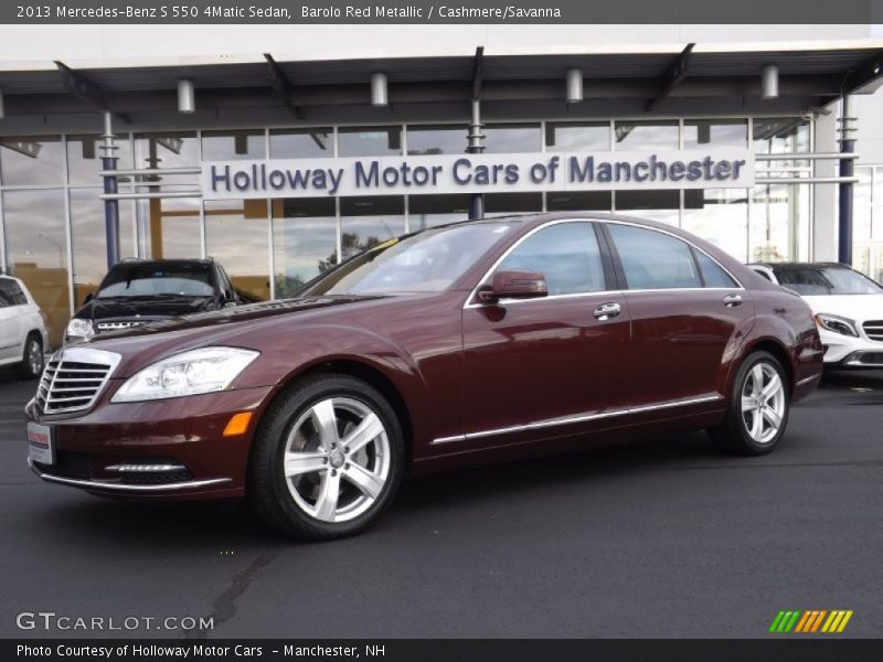 Barolo Red Metallic / Cashmere/Savanna 2013 Mercedes-Benz S 550 4Matic Sedan