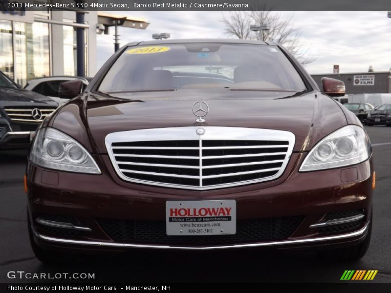 Barolo Red Metallic / Cashmere/Savanna 2013 Mercedes-Benz S 550 4Matic Sedan
