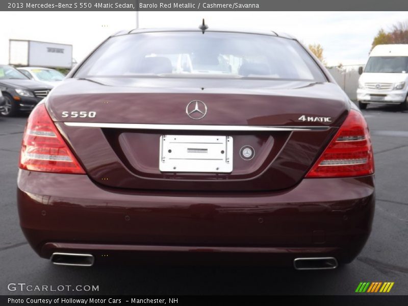 Barolo Red Metallic / Cashmere/Savanna 2013 Mercedes-Benz S 550 4Matic Sedan
