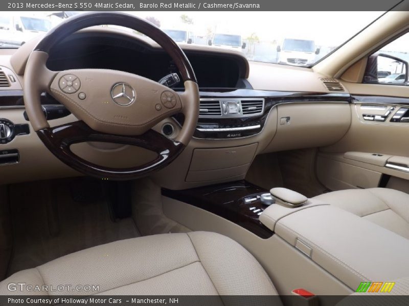 Barolo Red Metallic / Cashmere/Savanna 2013 Mercedes-Benz S 550 4Matic Sedan