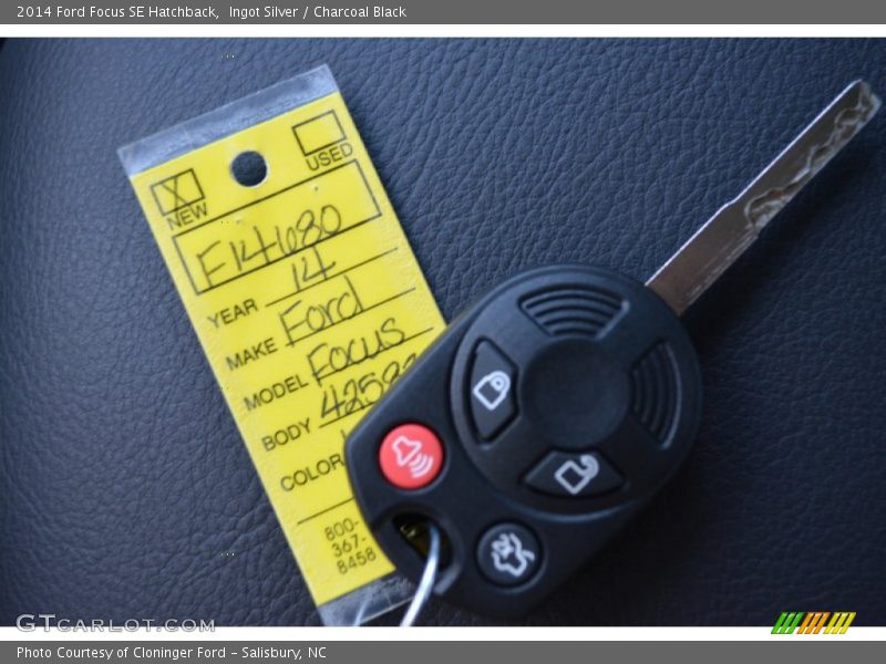 Ingot Silver / Charcoal Black 2014 Ford Focus SE Hatchback