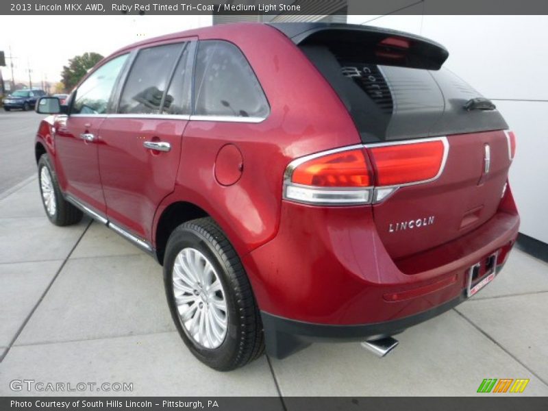 Ruby Red Tinted Tri-Coat / Medium Light Stone 2013 Lincoln MKX AWD