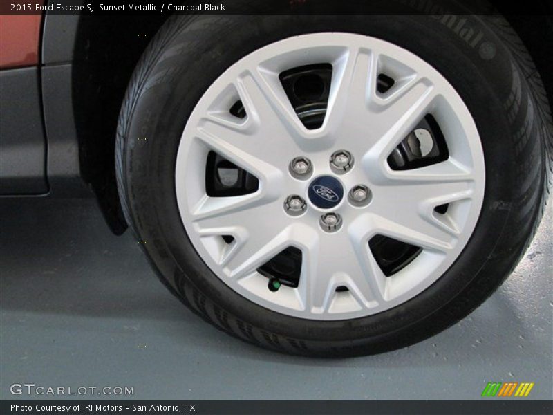 Sunset Metallic / Charcoal Black 2015 Ford Escape S