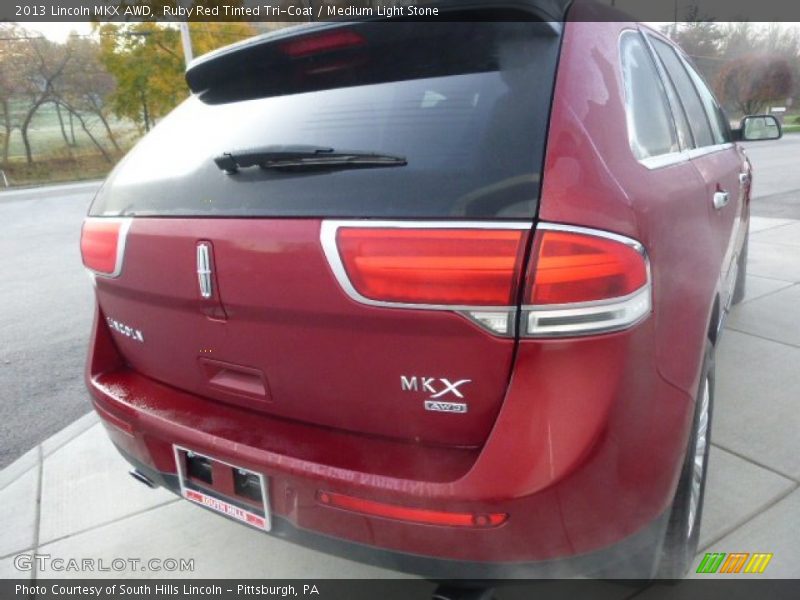 Ruby Red Tinted Tri-Coat / Medium Light Stone 2013 Lincoln MKX AWD