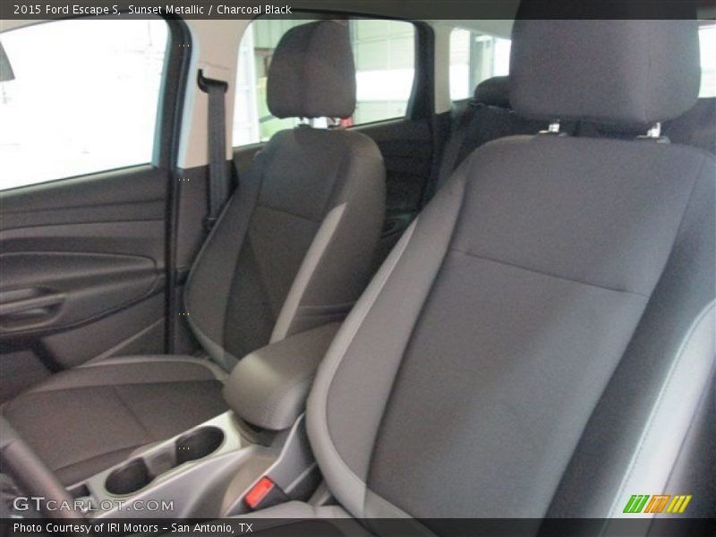 Sunset Metallic / Charcoal Black 2015 Ford Escape S