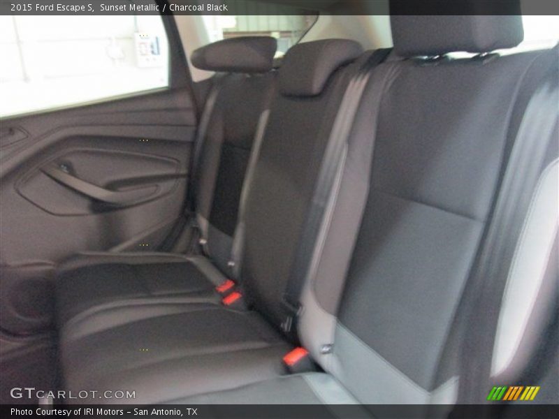 Sunset Metallic / Charcoal Black 2015 Ford Escape S