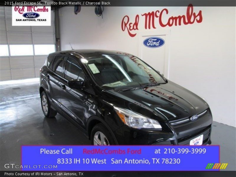 Tuxedo Black Metallic / Charcoal Black 2015 Ford Escape SE
