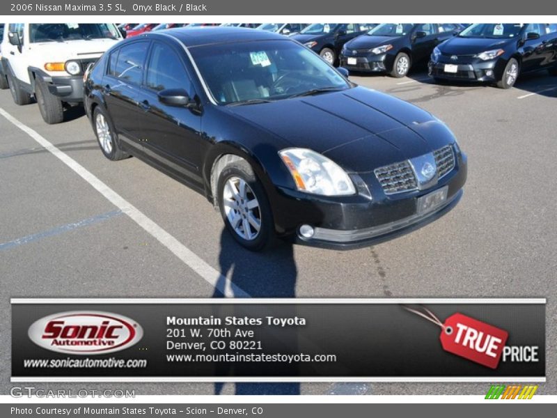 Onyx Black / Black 2006 Nissan Maxima 3.5 SL
