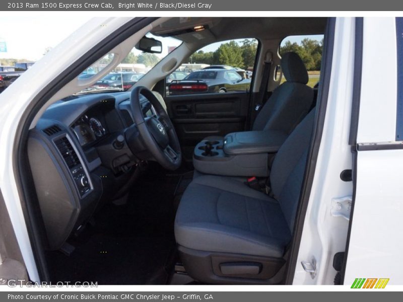 Bright White / Black/Diesel Gray 2013 Ram 1500 Express Crew Cab