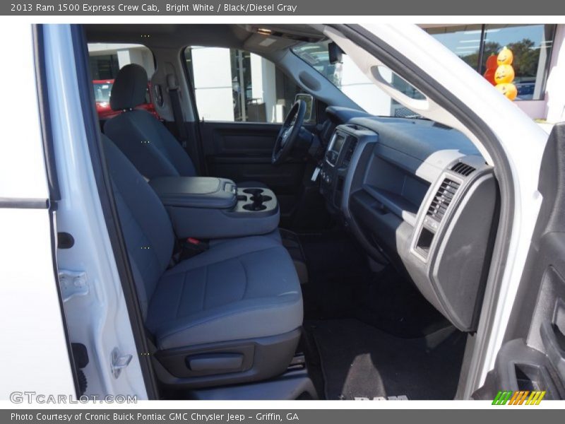 Bright White / Black/Diesel Gray 2013 Ram 1500 Express Crew Cab