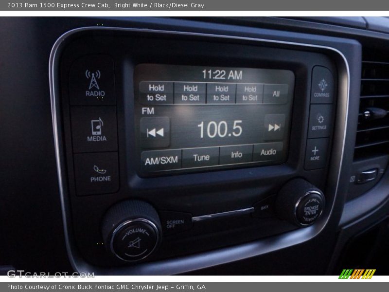 Bright White / Black/Diesel Gray 2013 Ram 1500 Express Crew Cab