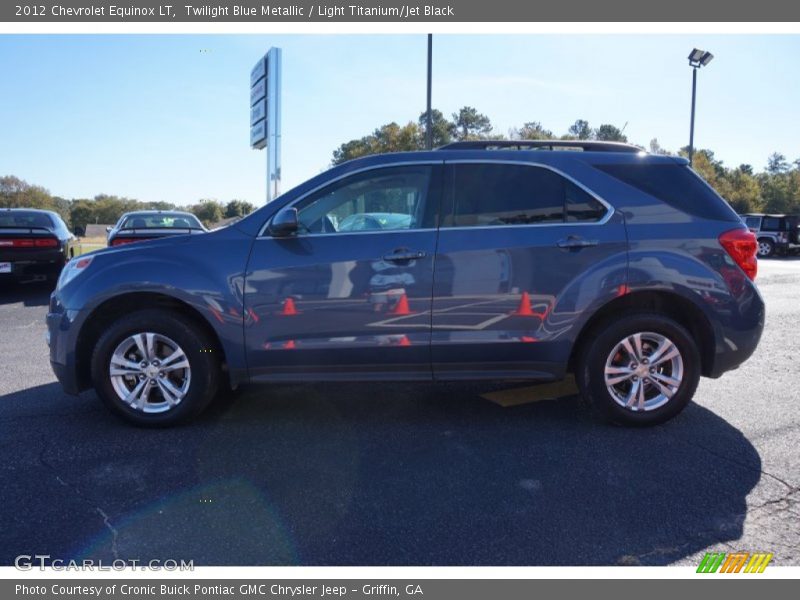 Twilight Blue Metallic / Light Titanium/Jet Black 2012 Chevrolet Equinox LT