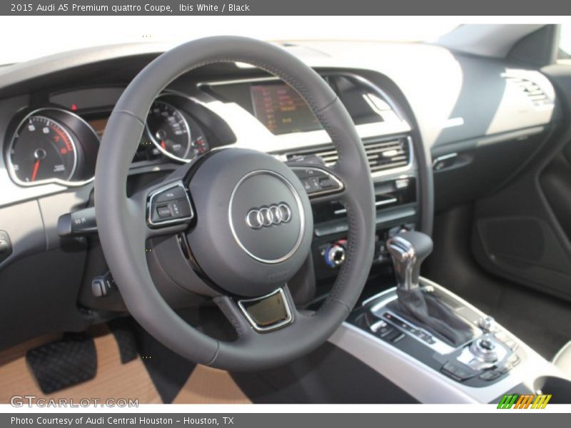 Ibis White / Black 2015 Audi A5 Premium quattro Coupe