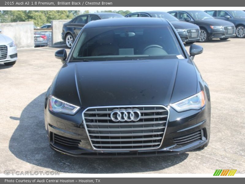Brilliant Black / Chestnut Brown 2015 Audi A3 1.8 Premium