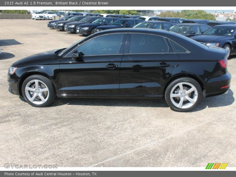 Brilliant Black / Chestnut Brown 2015 Audi A3 1.8 Premium